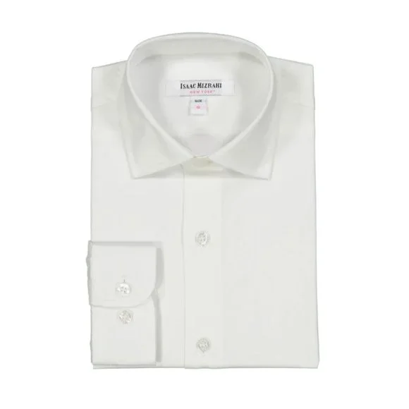 isaac mizrahi dress shirts Amazon.com: Isaac Mizrahi Boys 2-20 100% Cotton Long Sleeve Twill Dress Shirt - Blue
